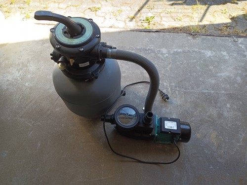 Sandfilteranlage mit poolpumpe - sandfilteranlage,